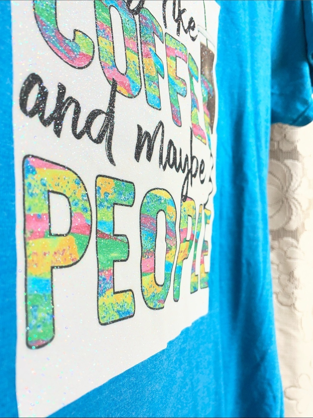 Anvil Teal Tri-Blend Crew Neck Soft T-Shirt X-Large - Picture 4 of 8